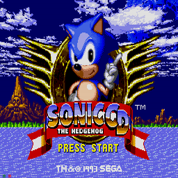Sonic CD (U) Title Screen